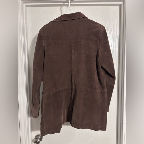 ISZ Leather women’s brown 100% leather blazer jacket NO FLAWS Small - Picture 6 of 7